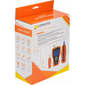 Cable tester with length measurement, cable tracer, and POE detection, with time domain reflectometer function